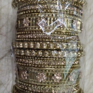 Trending Golden Bridal Chooda Set Of 18