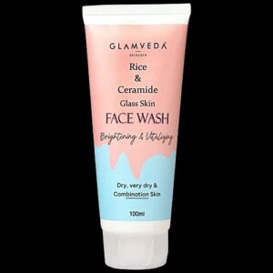 Glamveda Rice Ceramide Glass Skin Face Wash 100 Ml