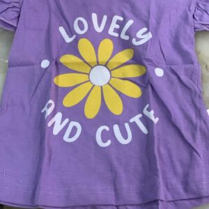 T Shirt For Kids Girls Color Lavender Size 22