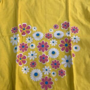 T Shirt For Kids Girls Color Yellow Size 22