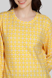 Womens Top Wear Yellow Colour Size S