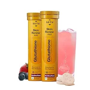 Setu Skin Renew Glutathione Tablets For Glowing Skin Mixed Berry 15N Pack Of 2