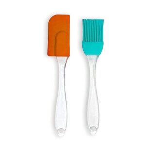 Kitchen Cooking Tools With Oil Brush Plastic With Silicone Top Spatula For Cake Making Cooking Bakingpoint