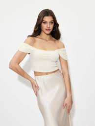 Savana Women Top Cream Color Size S