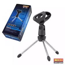 Small Desktop Mic Stand Tripod Table Mini Microphone Stand