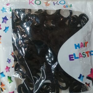 Small Hair Elastics Kids Hair Bands Baby Girl Black Color 100 Pcs