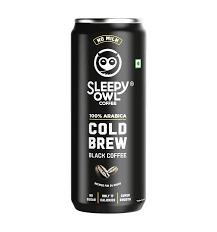 Sleepy Owl Cold Brew Coffee Can Smoothest Black Coffee 230Ml