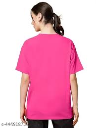 Pink Color Long T Shirt For Women Size Xl