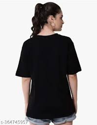 Black Color Long T Shirt For Women Size Xl