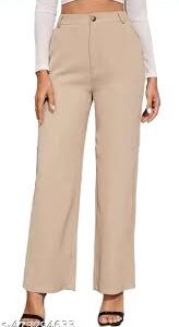 Beige Color Trouser For Women Size 28