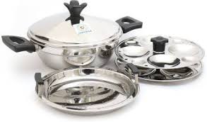 Stainless Steel Multi Purpose Idli Steamer 8 Regular Idli 8
