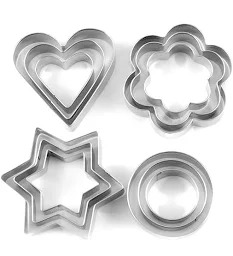 12 Pieces Stainless Steel Cookie Cutter