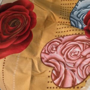 Mustard Colour Printed Double Bedsheet For Home