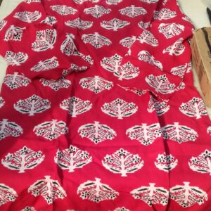 Pink Colour Printed Short Kurta For Women Size S