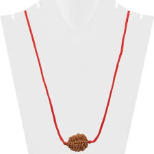 5 Mukhi Rudraksha Beads With Red Thread