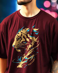 Ausk Men Enitor Maroon T Shirt Size Xl