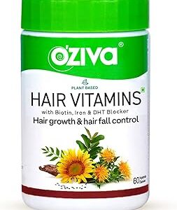 Oziva Hair Vitamin Capsules For Hair Growth And Hair Fall Growth Supplements For Women And Men60 Capsules