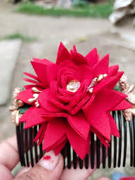 Bridal Fancy Hair Accessories Floral Clip Side Juda Pin For Women