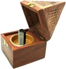 Wooden Brown Incense Holder