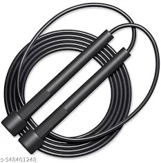 Black Round Bar Skipping Rope
