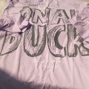 Lavender Colour Printed T Shirt For Men Size M