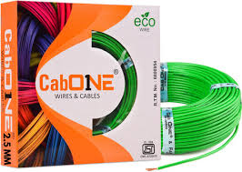 Cabone Green Wire 1100V Single Core 90 Mtr 1Point5 Sqmm