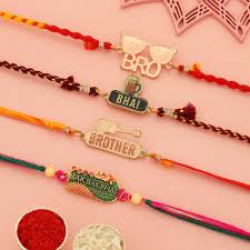 Brother Cutout Rakhi Set Of 4