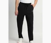 Mens Black Cotton Track Pant Size S
