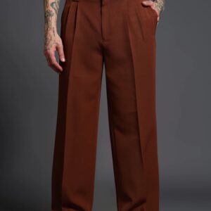 Bonkers Corner Brown Loose Fit Tailored Trouser Size M