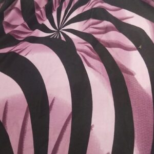 Purple And Black Color Printed Women Nighty Size L