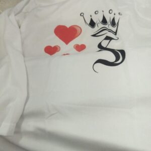 White Color Printed Kids T Shirt Size 13 Y