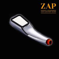 Zap Drizzle Hand Shower Set Combo With 1Point5 Meter Shower Tube And Plastic Wall Hook Handheld Shower Head