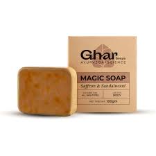 Ghar Soaps Sandalwood And Saffron Bath Soap Bar 50 Gm
