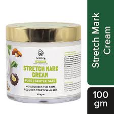 Healofy Naturals Stretch Mark Cream Pure Gentle Safe Moisturises Skin Reduces Itching 100Gm