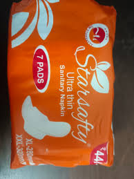 Starsafety Ultra Thin Orange Sanitary Pads With Wings Xl 280 Mm Sanitary Napkin