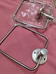 Radha Shines Stylish WallMounted Towel Ring Premium Stainless Steel Finish Pack Of 2