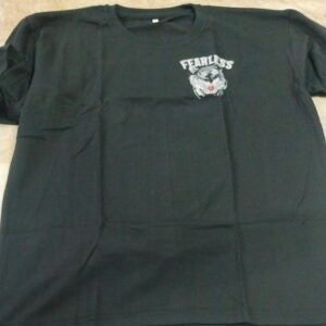 Men Black Printed Colour Half Sleeve T Shirt Size L