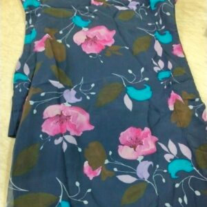 Women Navy Blue Printed Colour Long Kurti Size M