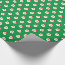 Christmas Wrapping Paper Zazzle Green Colour