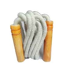 Chhabra Sports Cotton Skipping Ropespeed Jumpfitnessjump Cotton Jumping Rope With Wooden Handle