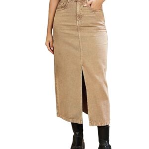 Sassafras Women Midi Skirt Brown Colour Size M