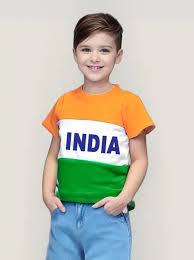 Boys Printed Cotton Regular T Shirt Green Orange White Printed India Size 32