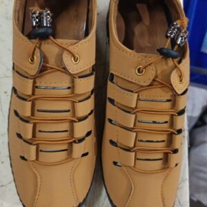 MenS Casual Leather Slide Sandals Black Brown Size 6