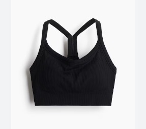 Hm Women Dark Grey Colour Full Length Sports Bra Size Xxl