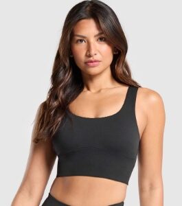 Hm Women Black Colour Full Length Sports Bra Size Xl