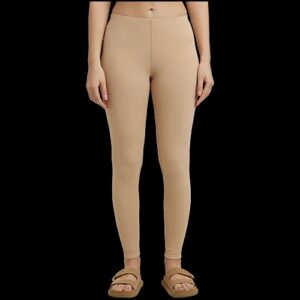 Jockey Women Khaki Colour Legging Size S