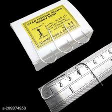 Kirby Bent Sea Hook Flatted Tinned Model No 1220 Size 11