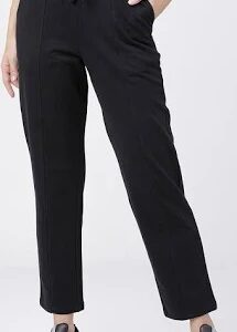 Women Black Plan Track Pant Size 36