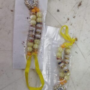 Yellow Thread Rakhi 2Pcs