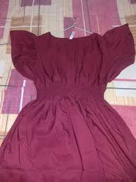 Women Dresses Chic Red Midi Dress Free Size S